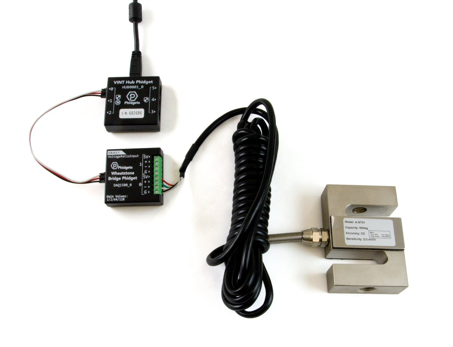 Steel S-Type Load Cell - 500kg C3 (FRC4166_0)