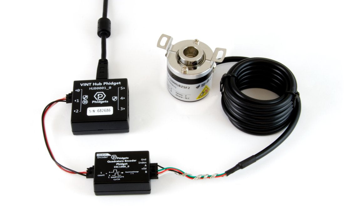 Rotary Encoder - 12mm Hollow Shaft 1000CPR with Index (ENC4126_0)