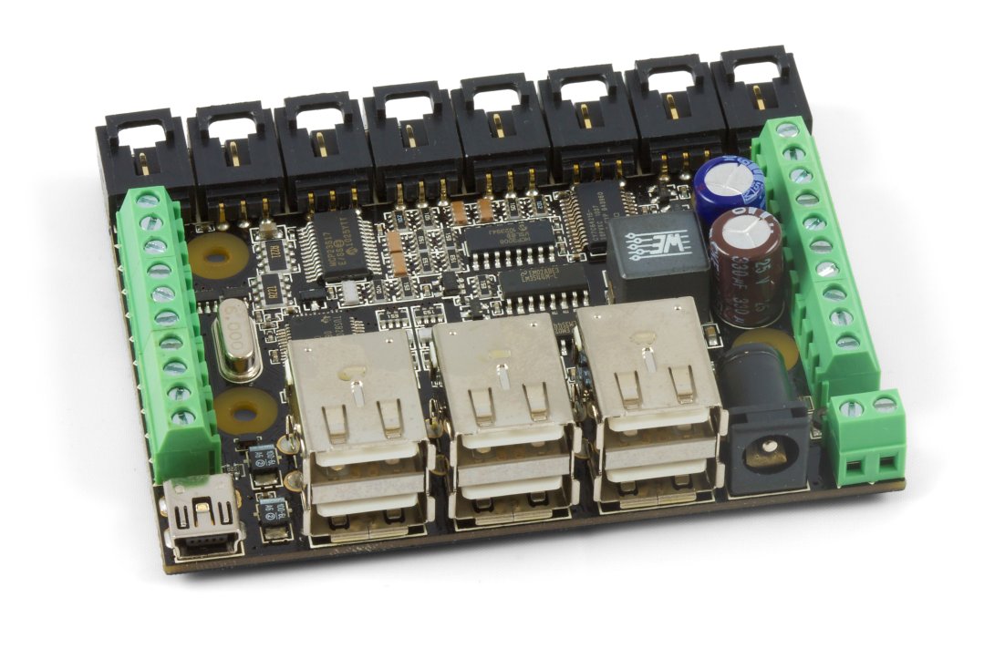 PhidgetInterfaceKit 8/8/8 w/6 Port Hub (1019_1)