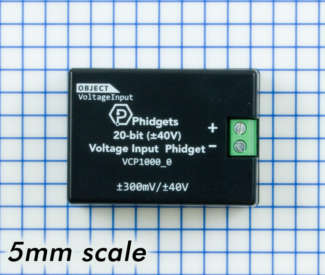 20-Bit (±40V) Voltage Input Phidget (VCP1000_0)